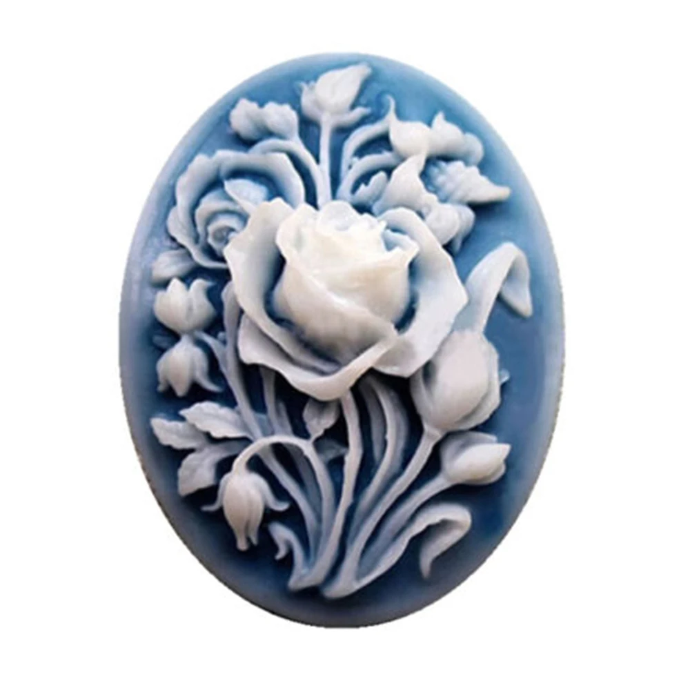 Креативная форма для торта круглая силиконовая шоколада и помадки с цветами розы