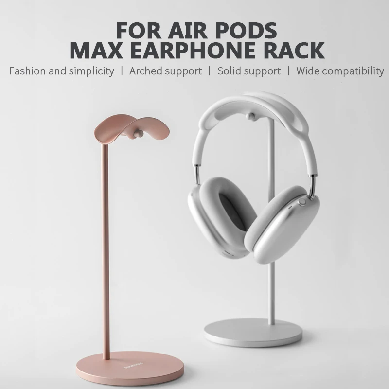 

Durable Aluminum-magnesium Alloy Headphone Holder Stand Detachable Stable Bracket Silicone Pad For Wired Wireless Headset