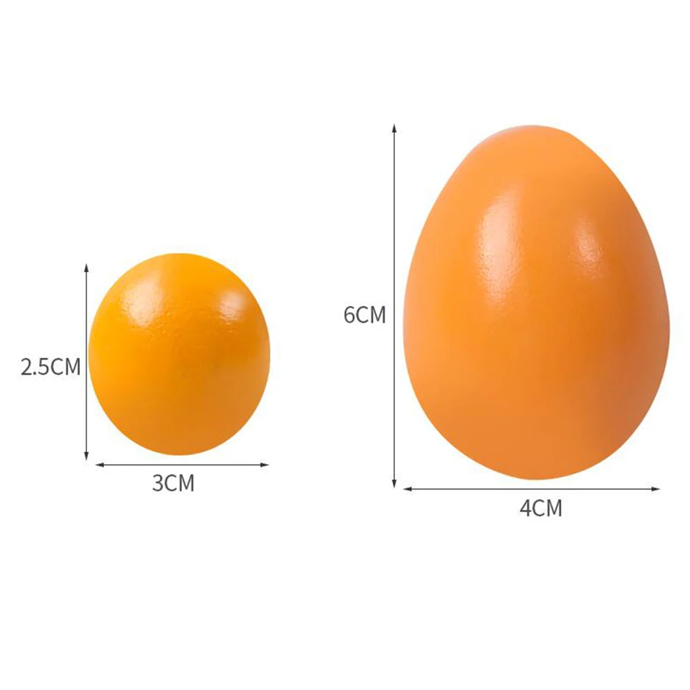 

Wooden Simulation Colorful Eggs Hidden Yolks Kids Pretend Play Easter Day Halloween Toys