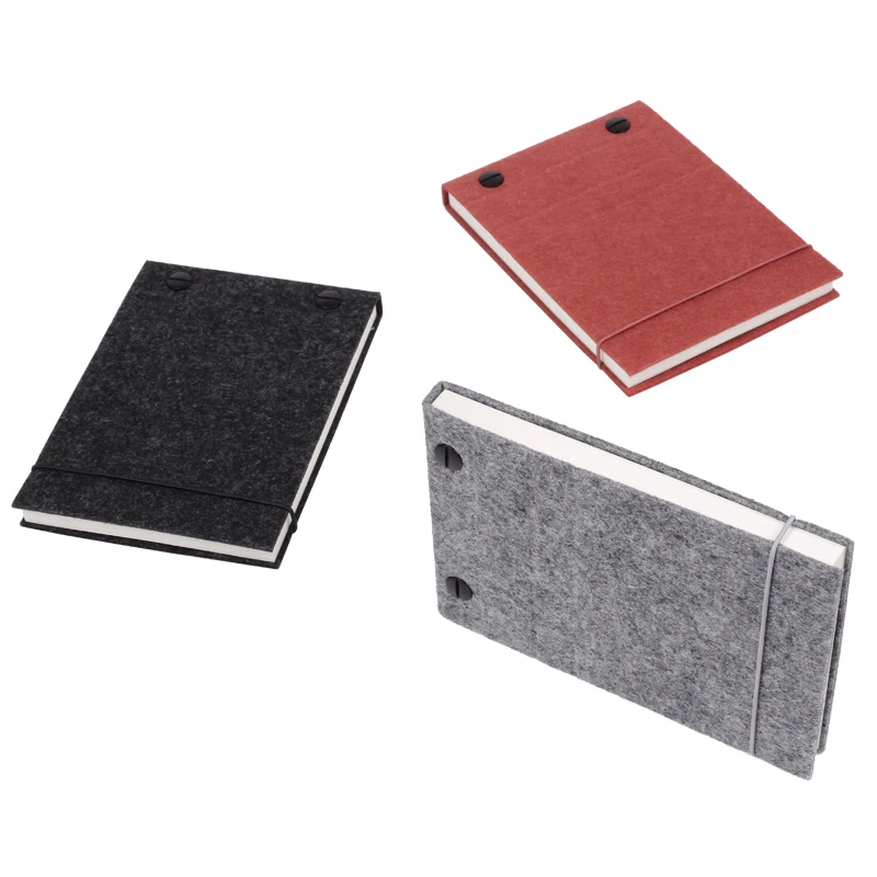 ГОРЯЧАЯ эскиз пустая простая фетровая Обложка Блокнот Живопись принадлежности