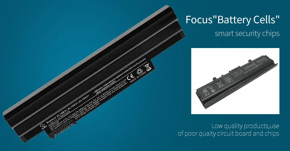 6Cell ноутбук Батарея для acer AL10B31 AL10G31 D270 D260 AOD255 AOD260 522 D255 722 D255E D257 D257E D270 E100 AL10A31 ICR17/65