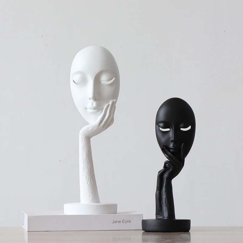 ERMAKOVA полимерная женская маска фигурка медитатор человека абстрактная статуя