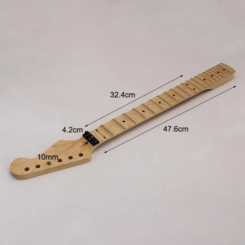 st elektrische gitarre neck hohe grade volle scalloped gitarre neck hochglanz kanada ahorn griffbrett 22 fret für ibz teile free global shipping