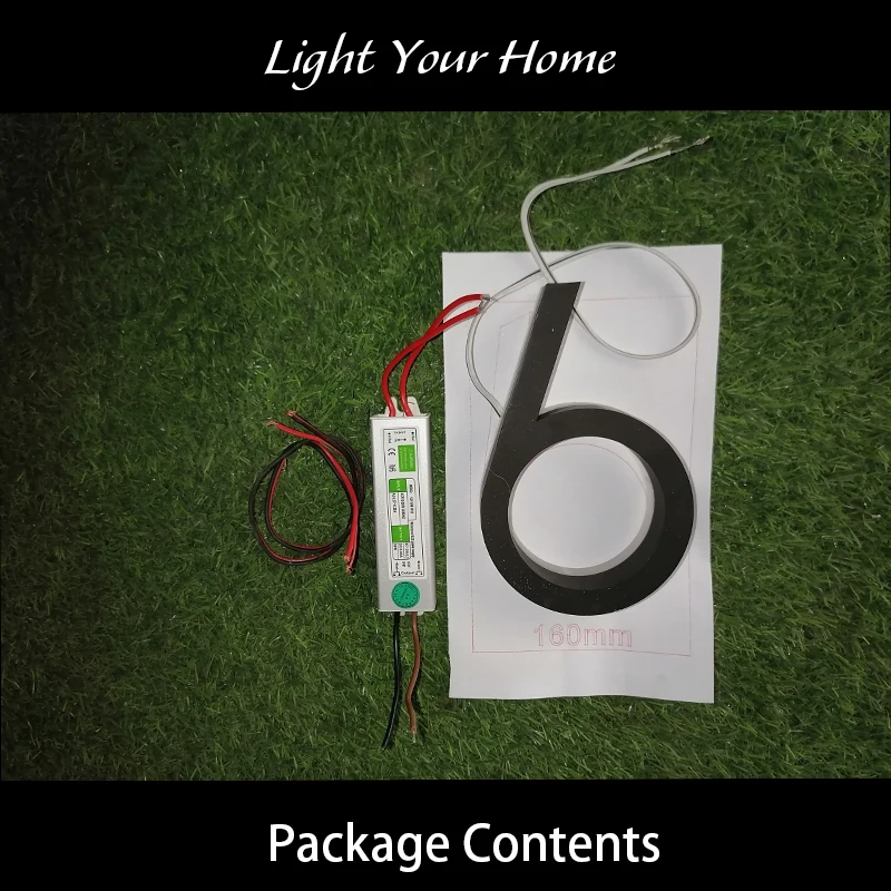 led outdoor waterproof home name figures exterior acrylic metal illuminated house numbers signs for door room apartment free global shipping