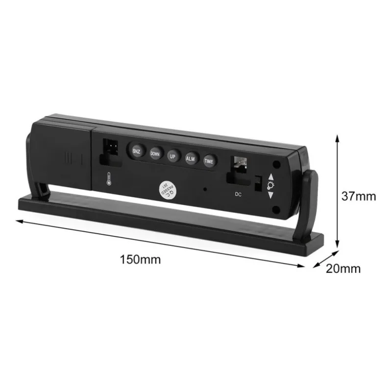 3 in1 Digital LCD Clock Screen Car Auto Vehicle Time Temperature Thermometer Voltage Voltmeter |