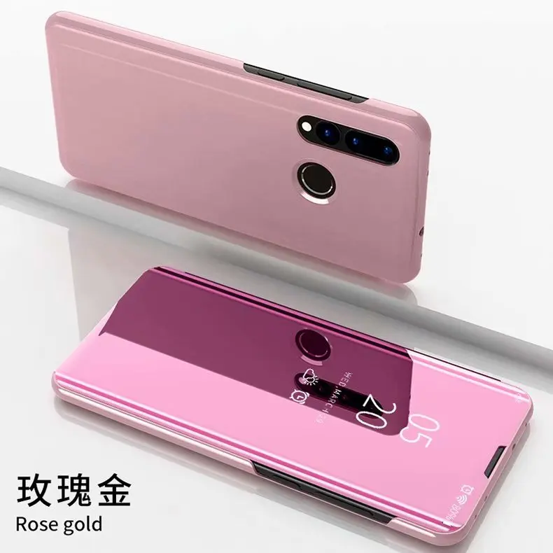 Роскошное умное зеркало флип чехол для Motorola One power P30 Note Прозрачный чехол для Moto G6 Play E5 чехол для Moto G7 Plus Fundas