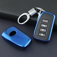 smart car key case cover fob chain for lexus is250 is300 es250 es300 es350 nx200 nx300 rx350 rx450 lx570 lx450d gs350 gs450 blue