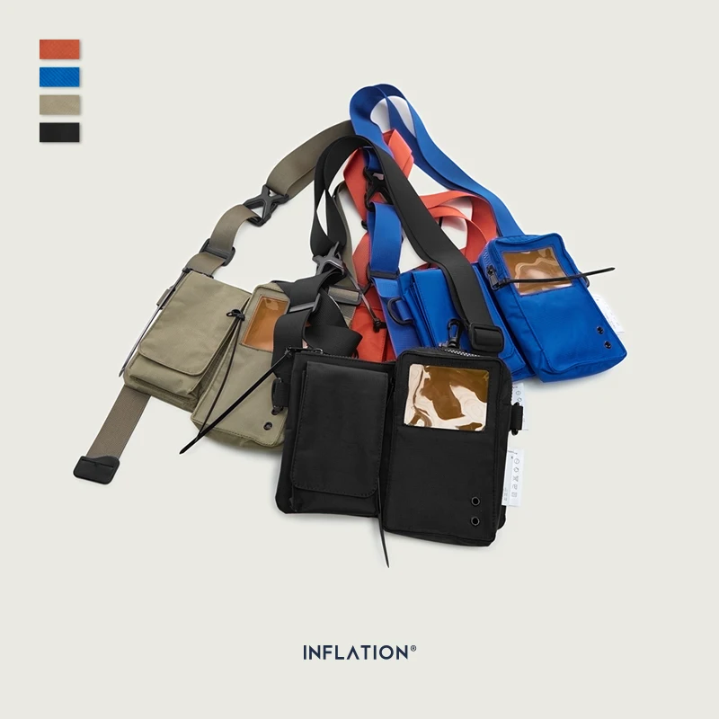 Сумка мессенджер INFLATION Design из ПВХ унисекс уличная сумка через плечо съемная