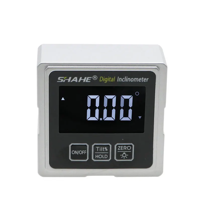 Цифровой транспортир shahe угломер с подсветкой и 3 сторонней магнитной