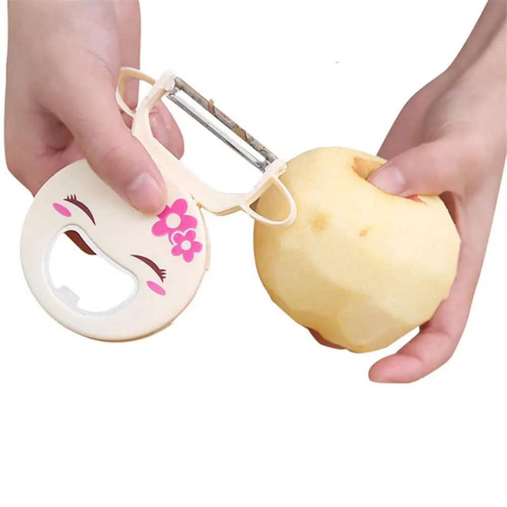 Симпатичные улыбающееся лицо Многофункциональные ножи для очистки фруктов и