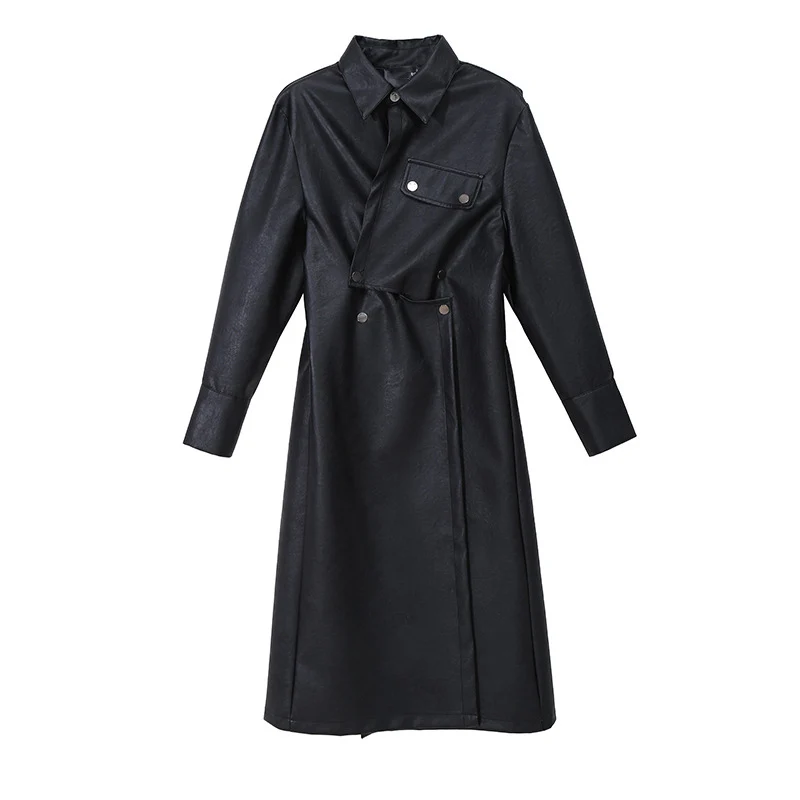 XITAO весна 2020 новинка женская кожаная ветровка Женский необычный Тренч уличная