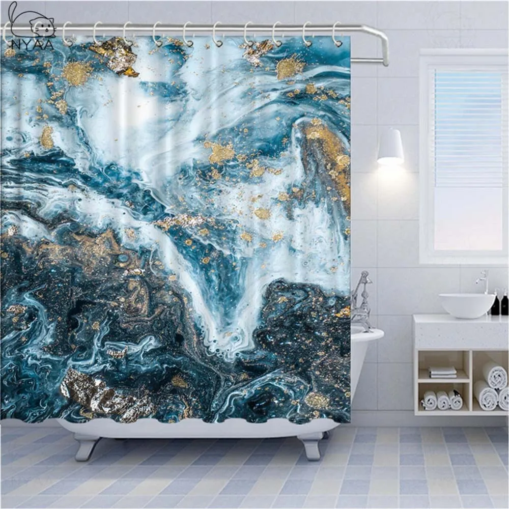 Мраморная занавеска Vixm поверхность с трещинами и пушистыми полосками