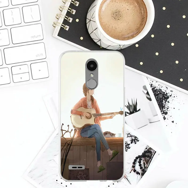 Silicone Soft Phone Accessories Bags for LG V10 V20 V30 G2 G3 Mini G4 Stylus G5 G6 G7 K4 K7 K8 K10 2017 2018 Love Guitar Music |