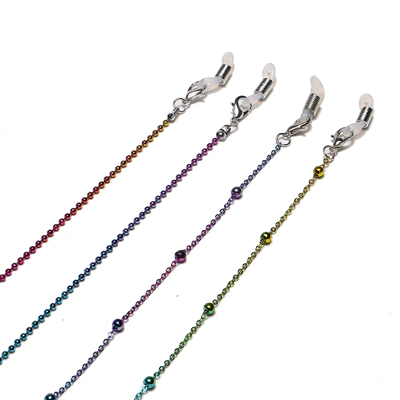 

1pcs Eyeglass Strap Reading Glasses Hanging Chain Fashion Sunglasses Spectacles Holder Neck Cord Glasses Slip Metal Chain