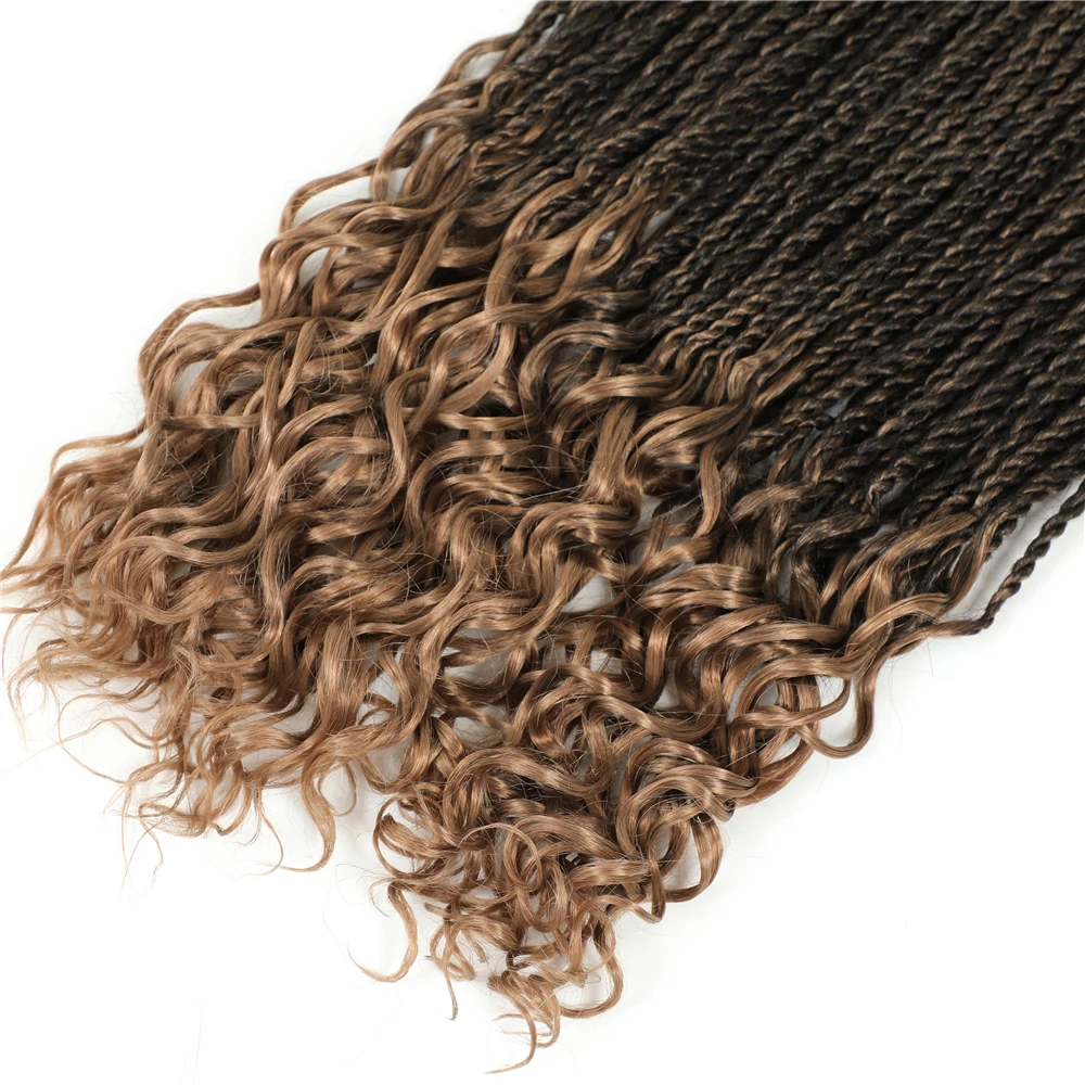 Синтетические плетеные косички для наращивания Сенегальские вьющиеся волосы с