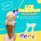 Креативная десертная ложка для мороженого, ложка из нержавеющей стали, лопатка для арбуза, ложка, ретро лопатка, кофейная ложка, плоская лопатка