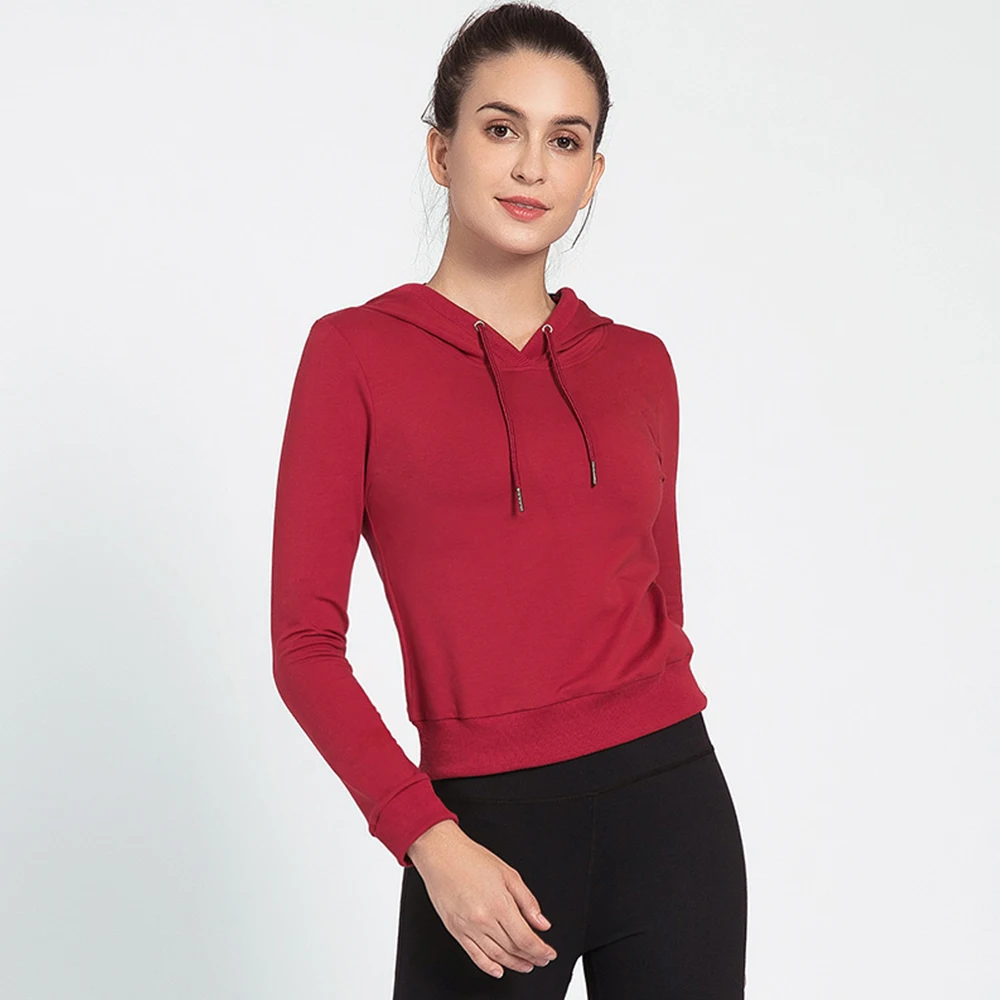 

Sport Yoga Hoodie Women Gym Jacket Pullover Yoga Coat Clothes Quick Dry Fitness Jacket Running Hoodies Floral Print Sportwear
