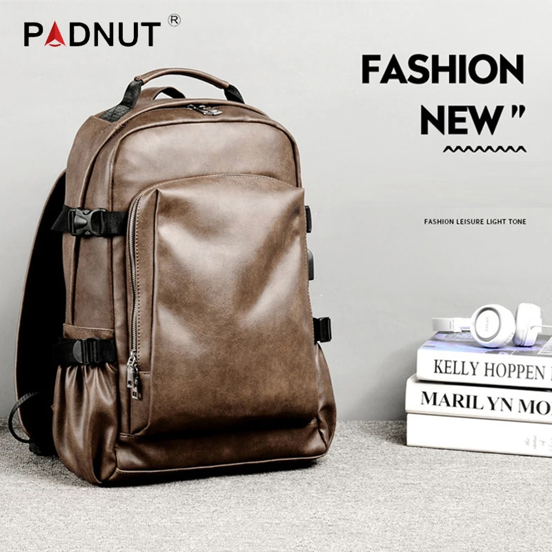 Винтажный кожаный рюкзак мужской для ноутбука школьная сумка мужские рюкзаки