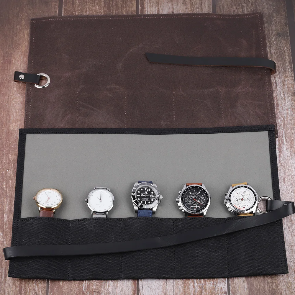 5 отделений упаковка для наручных часов коробка органайзер держатель рук влажный