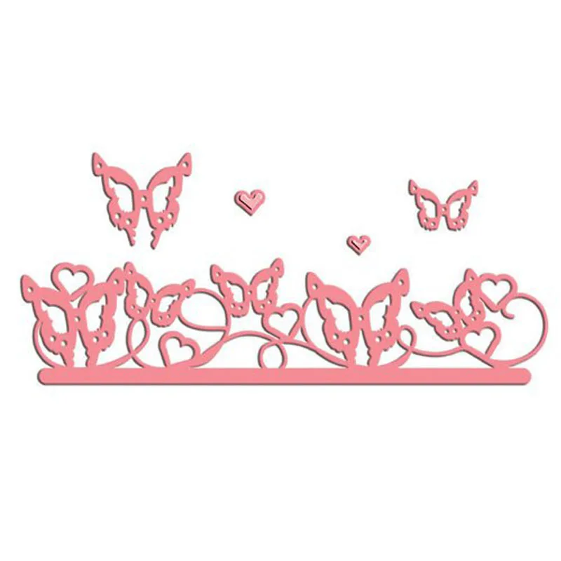 Бабочки граница металлические Вырубные штампы трафареты бабочки Скрапбукинг