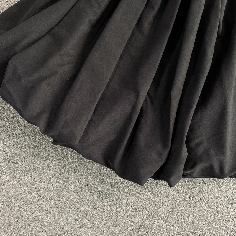 

LoveFlowerLife New Summer Casual Short Elastic Waist Dress A Line Square Collar Solid Chiffon Sweet Women Dresses