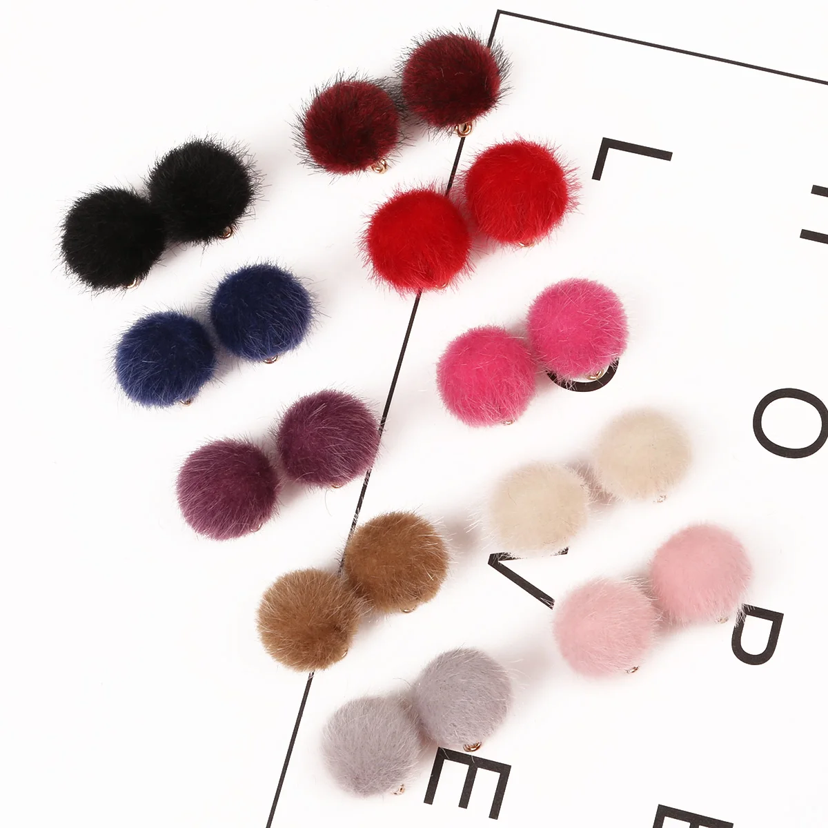 Круглые шарики для волос пластиковые акриловые бусины 10 шт. 15 мм фурнитура