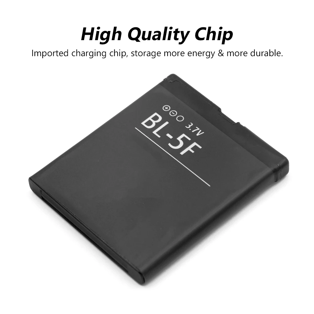 Литий-полимерная аккумуляторная батарея для телефона BL 5F BL-5F BL5F Nokia E65 N93I N72 N93 N95 N98