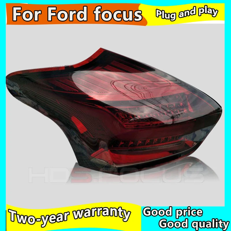 

Car Styling Tail Light For Ford Focus Hatch-back Taillights 2015-2017 Full LED Tail Lamp Rear Lamp DRL+Brake+Park+Signal light
