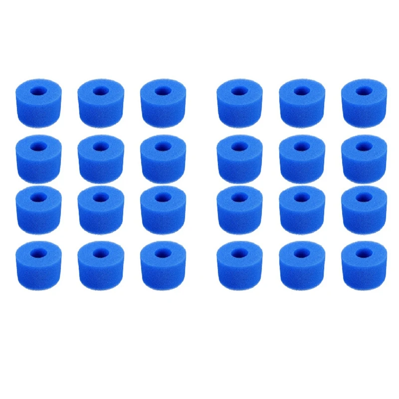 

24PCS Swimming Pool Foam Sponge for Intex S1 Reusable Washable Biofoam Cleaner Pool Foam Swimming Accessorie