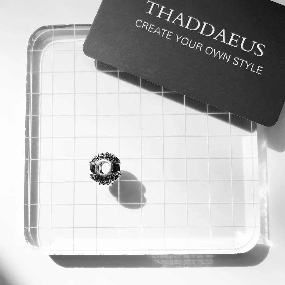 Чешское стекло бусины черные лотоса Серебрянные циркониевые Бусины Подходит