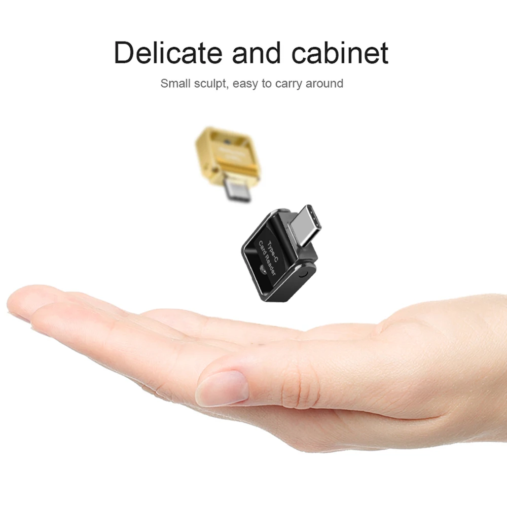 Картридер Micro SD Type C TF устройство для чтения карт памяти с цепочкой ключей Macbook Pro
