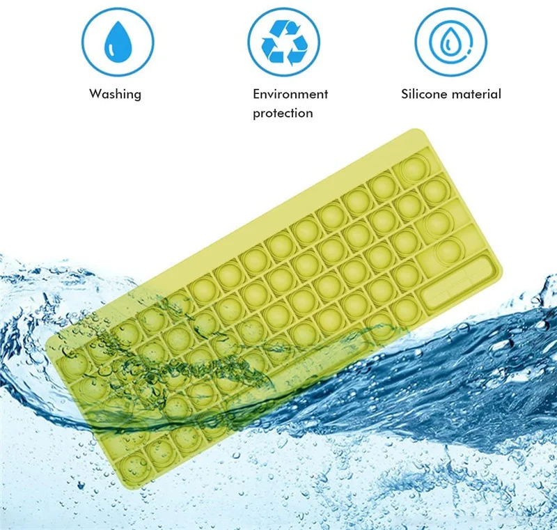 

Anti Stress Simpl Dimmer Antistress Children Kawaii Silicone Fidget Toys Rainbow Keyboard Shaped Stress Relief Kids Adult Gift