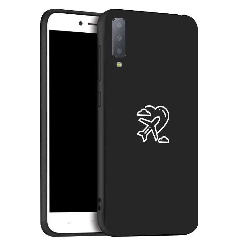 x087 Чехол для samsung A6, A8 Plus, A7, A9, чехол, мягкий, 3D, мультяшный, силиконовый, черный, окрашенный, чехол для телефона, для samsung Galaxy A5, бампер - Цвет: x087