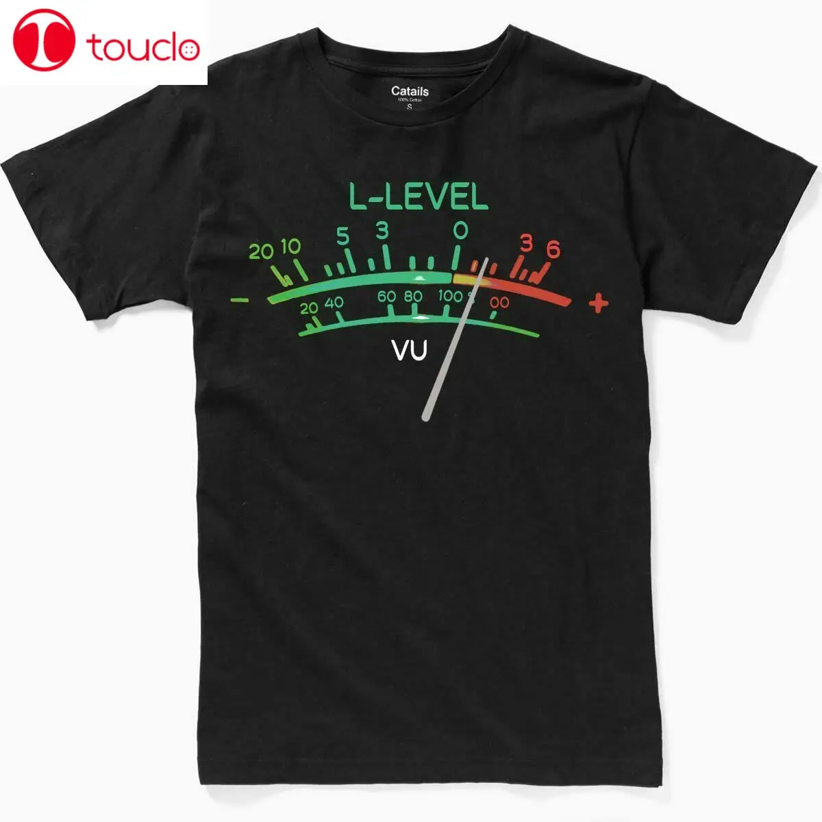 

Vu Meter T-Shirt Music Sound Engineer Analog Geek Nerd Men'S Black Tee Usa Size Unisex Women Men Tee Shirt