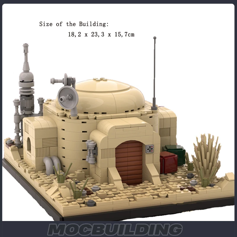 Конструктор MOC SW Tatooine МОС-эйсли Cantaina Star сборка фильмов модель Street View конструктор