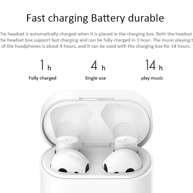 Оригинальные Bluetooth наушники Xiaomi Air2 Airdots Pro 2 TWS с обнаружением музыки 5 0 настоящие
