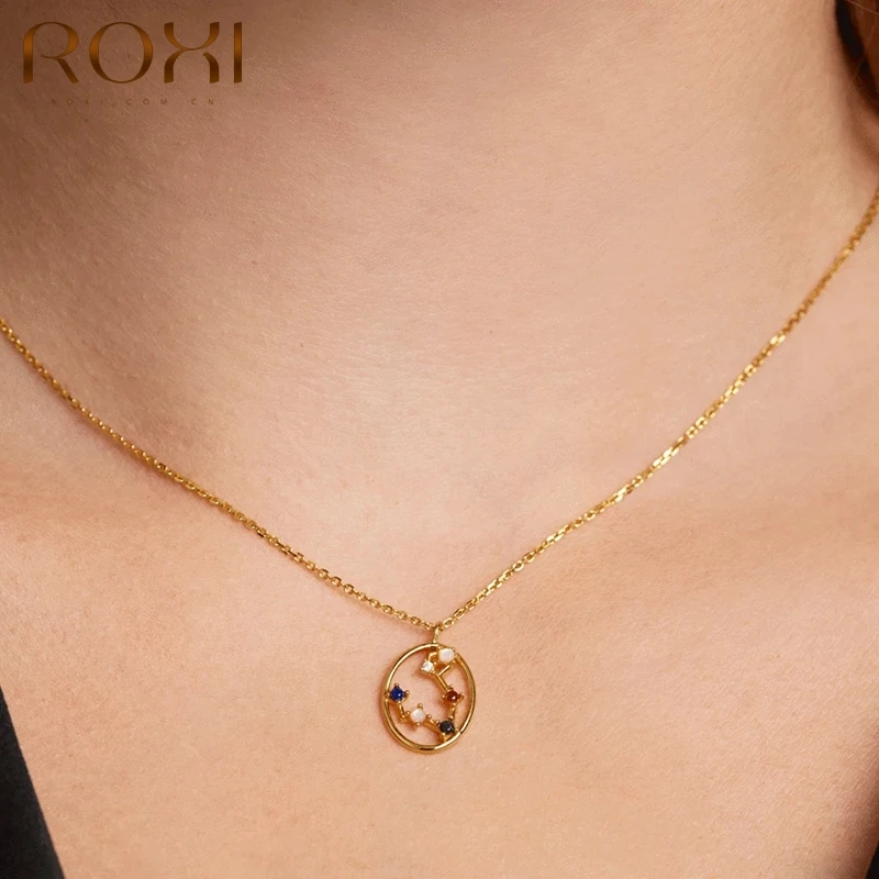 ROXI 12 подвески в виде созвездия ожерелья для Для женщин 925 пробы цвет серебристый