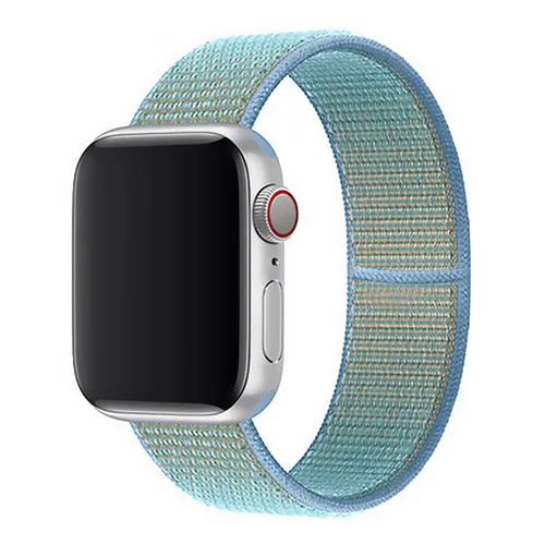 Спортивный нейлоновый ремешок для apple watch 4, apple watch 5, ремешок correa iwatch 44 мм, 40 мм, 38 мм, 42 мм, apple watch series 4, 3, 2, 1 - Цвет ремешка: Cornflower