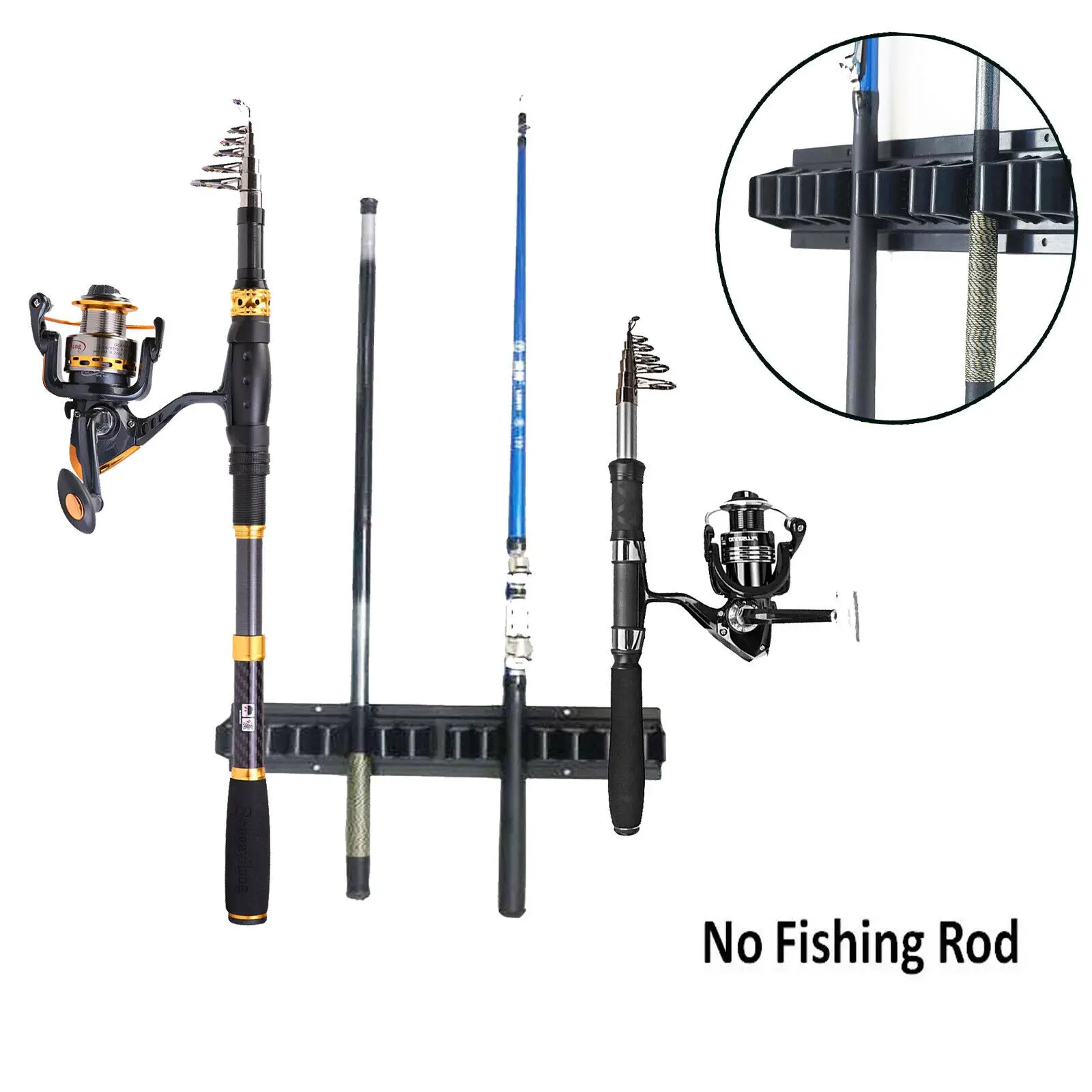 Вертикальная стойка для 10 удочек-пластиковые держатели удочек/Универсальные |