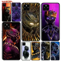 marvel black panther shockproof cover for google pixel 5 5a 4 4a xl 5g black phone case shell soft fundas coque capa