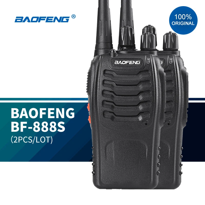 Рация BAOFENG BF 888S 2 шт. оригинальная рация УВЧ дальнего радиуса действия для