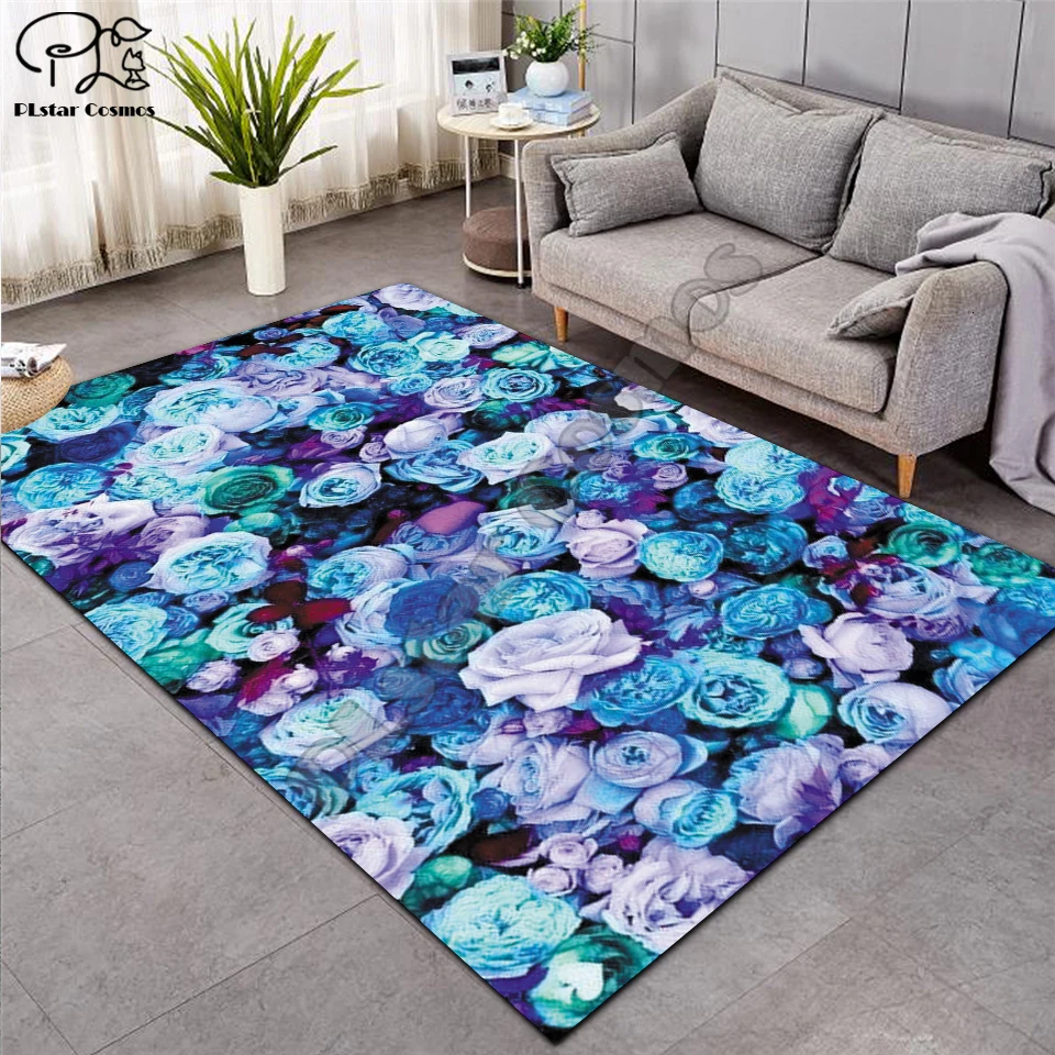 

European Style High Quality Flower 3D Carpet For Living Room Rugs Bedroom Anti-Slip Floor Mat Fashion Kitchen Carpet Area Rugs01