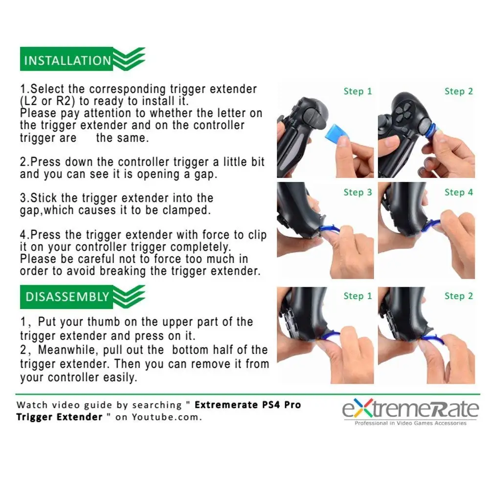 Экстремальная Кнопка 2x R2 L2 удлинитель триггера для PS4 Pro Slim | Электроника