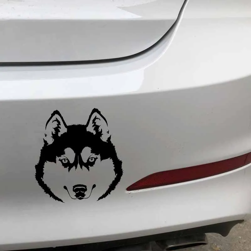 DAWASARU Husky Head собака животные наклейки для автомобиля художественная роспись