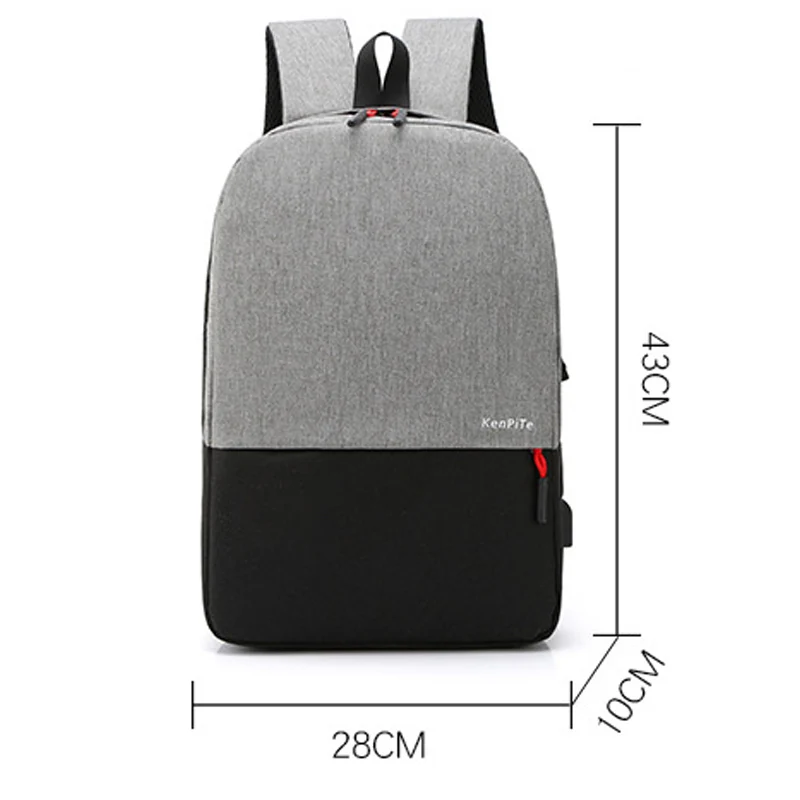 

2021 Korean Fashion Trend Travel Backpack Simple Men's Casual Rechargeable Backpack Computer Backpack Youth School School Bag