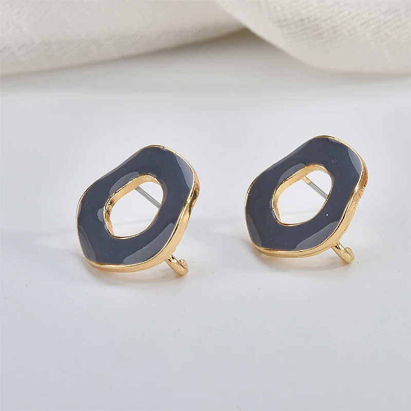 Morandi круглые простые серьги в форме ретро DIY Ювелирные ручной работы аксессуары