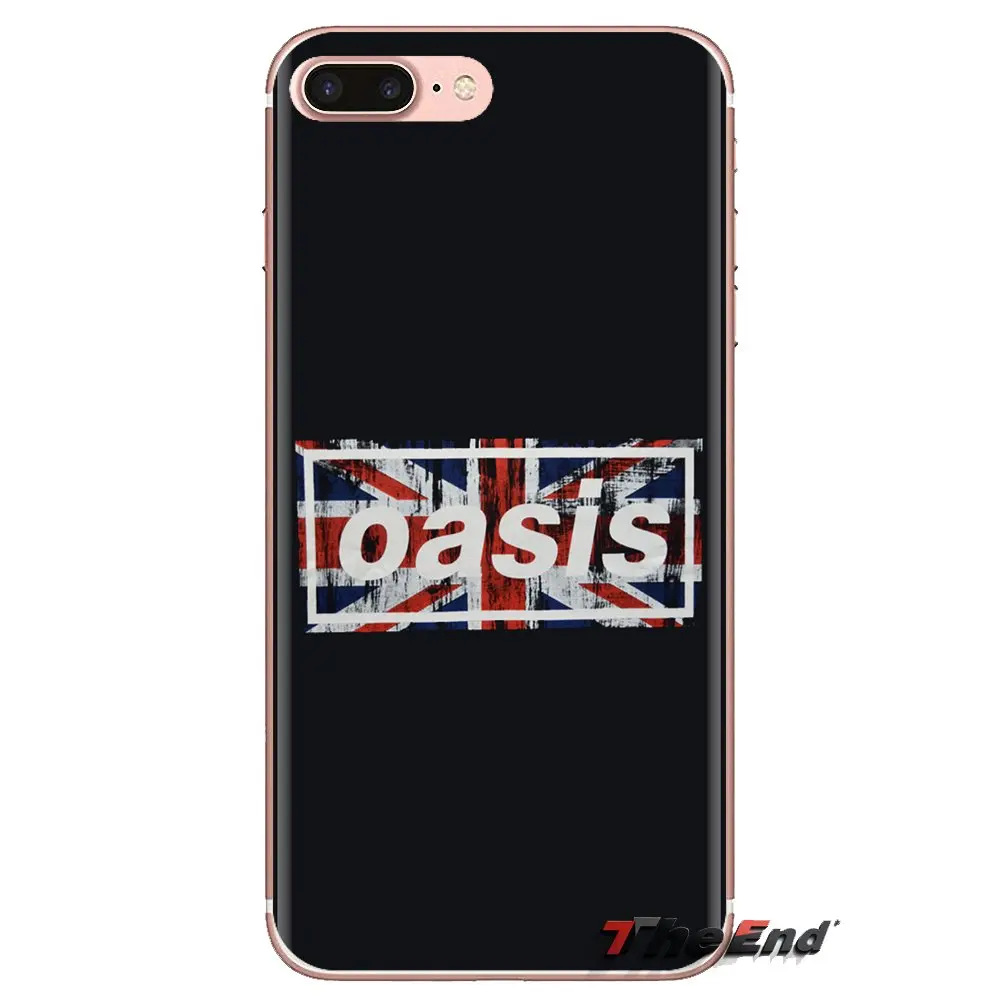 For iPod Touch Apple iPhone 4 4S 5 5S SE 5C 6 6S 7 8 X XR XS Plus MAX oasis band uk flag Poster Soft Transparent Cases Covers |