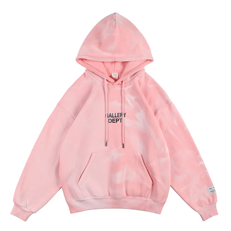 

Autumn and winter 2021 new fashion brand High Street inkjet lettering printed loose hoodie for men and women