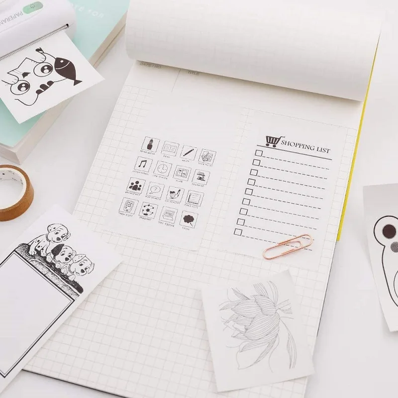 1 рулон карманной мини фотобумаги для бумаги переносной Bluetooth POS кассовый аппарат