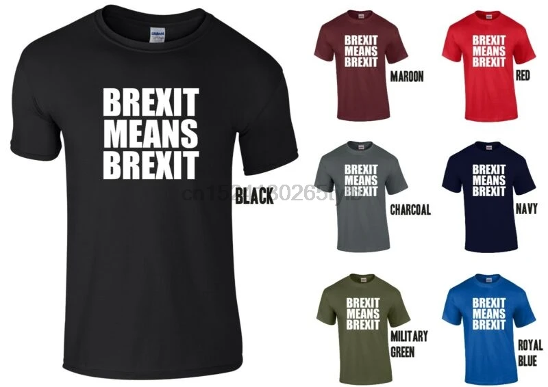 Brexit означает что футболка Великобритания анти ЕС Европа выход| |